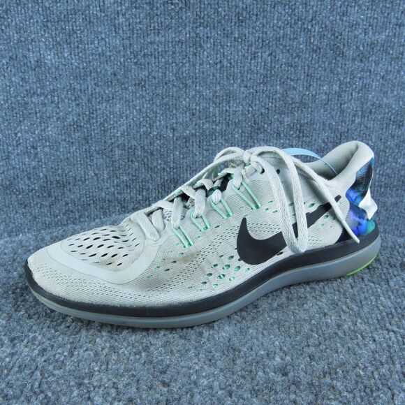 Nike Flex 2017 Run Women‎ Sneaker Shoes Size 8 Medium Gray Synthetic Lace Up - Picture 1 of 10